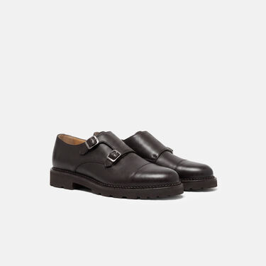 Oswald Brown Grain Scarosso: Dark Brown - Calf Oswald Brown Grain Scarosso: Dark Brown - Calf OSWALDMONK
