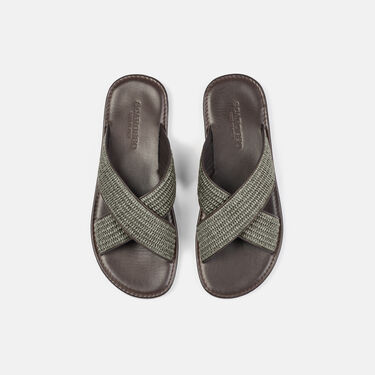 Ettore Khaki Raffia Scarosso: Khaki - Raffia ETTORESAND