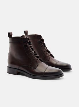 Totò Ebony Scarosso: Dark Brown Calf TOTOBOOT