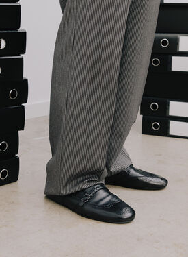 Johnny Black Scarosso: Black - Calf JOHNNYLOAF