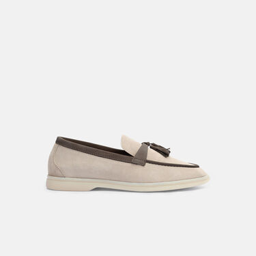 Scarosso Leandra Sand & Deep Taupe Veloursleder Sand & Deep Taupe - Veloursleder LEANDRALOAF
