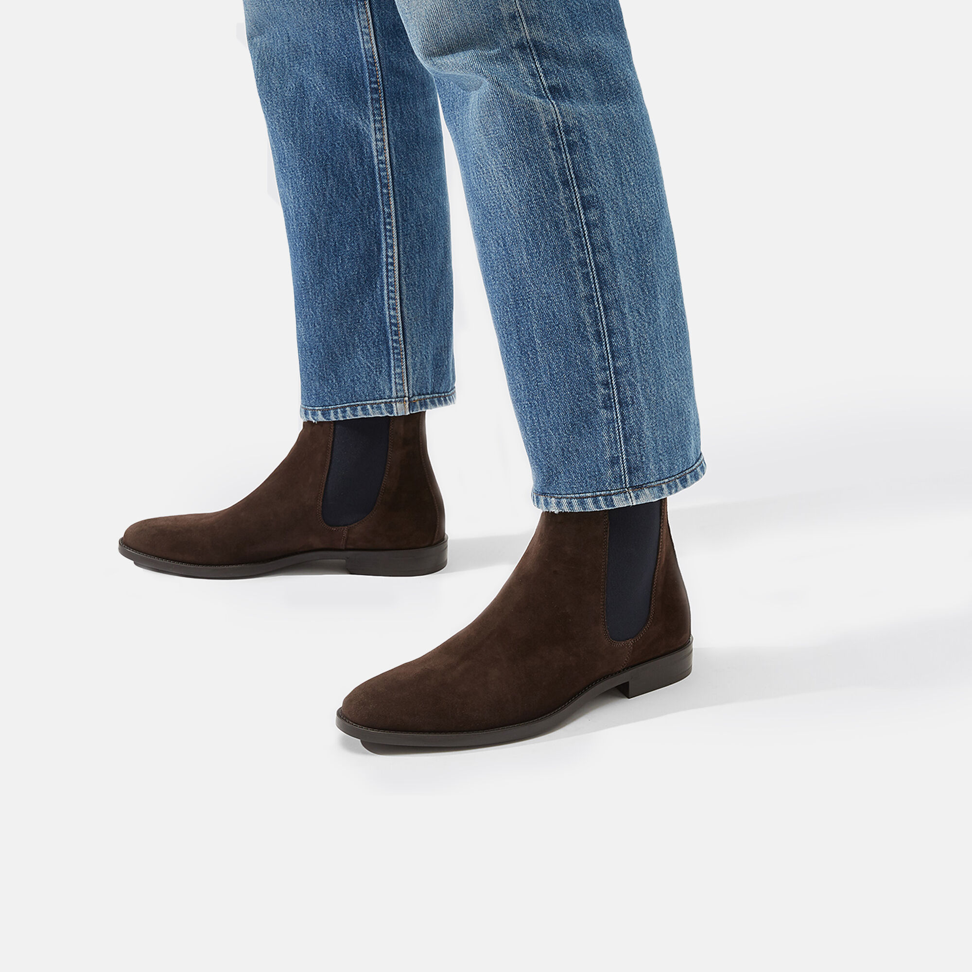 Tobacco suede chelsea boots cheap