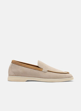 Scarosso Ludovica Sand & Beige Suede Deep Taupe - Suede LUDOVICALOAF