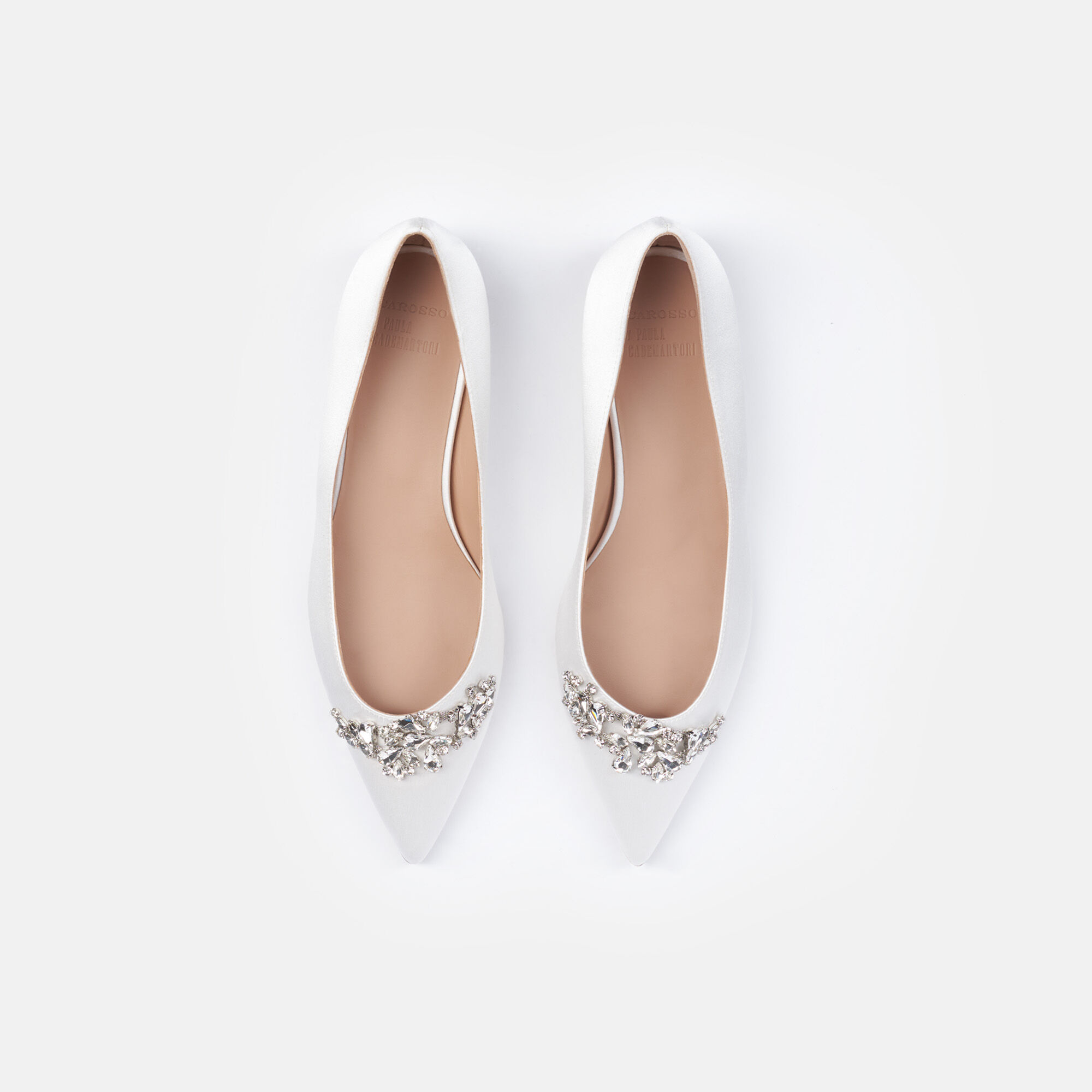 Scarosso Iris Raso Strass Bianco - Seta IRISBALL