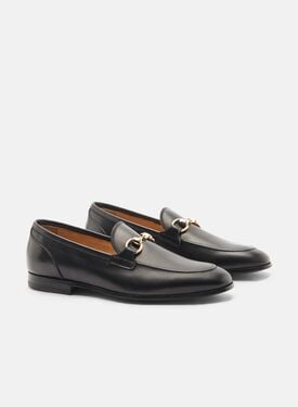 Alessandra Black Scarosso: Black - Calf ALESSANDRALOAF