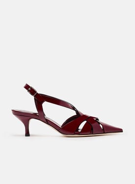 Scarosso Clio Burgundy Patent Burgundy - Patent CLIOPUMP