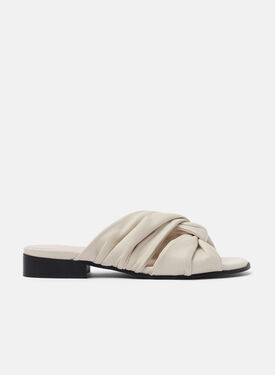 Scarosso Bebe Off White Tan - Calf EDNALOAF