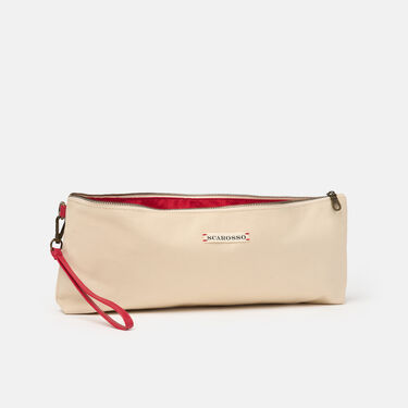Pouch Ecrù Scarosso: Ecrù - Cotton Pouch Ecrù Scarosso: Ecrù - Cotton POUCHTBAG