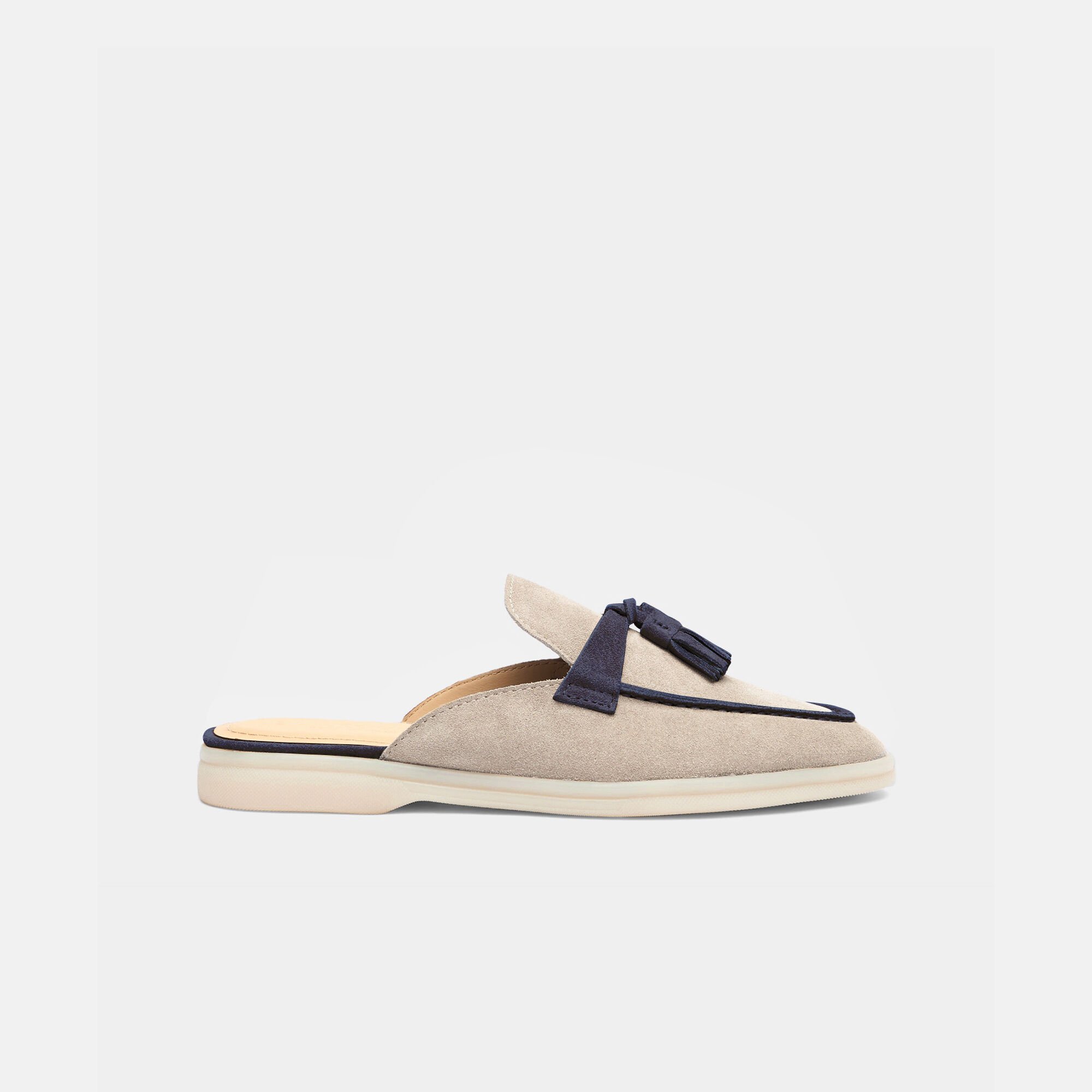 Scarosso Lucrezia Sand & Blue Suede Sand & Blue - Suede LUCREZIAMULE