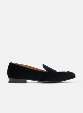 Scarosso Tom Black Velvet Black - Velvet TOMMYSLIP