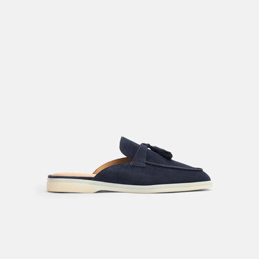 Scarosso Lucrezia Blau Veloursleder Blau - Veloursleder LUCREZIAMULE