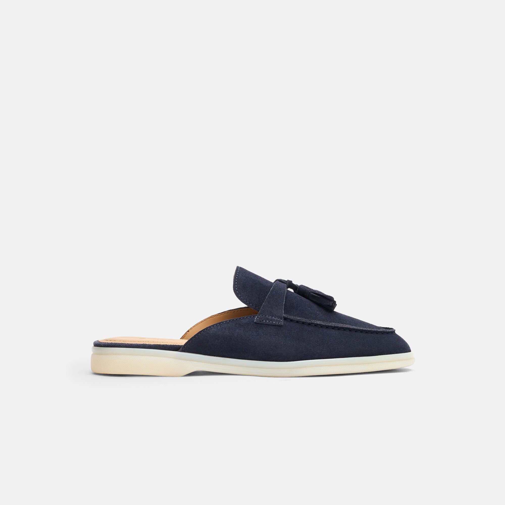 Scarosso Lucrezia Blau Veloursleder Blau - Veloursleder LUCREZIAMULE
