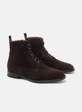 Dante Dark Brown Suede Scarosso: Dark Brown Suede DANTEBOOT