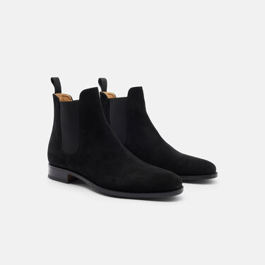 Scarosso Giancarlo Schwarz Veloursleder Schwarz - Veloursleder GIANCARLOCHEL