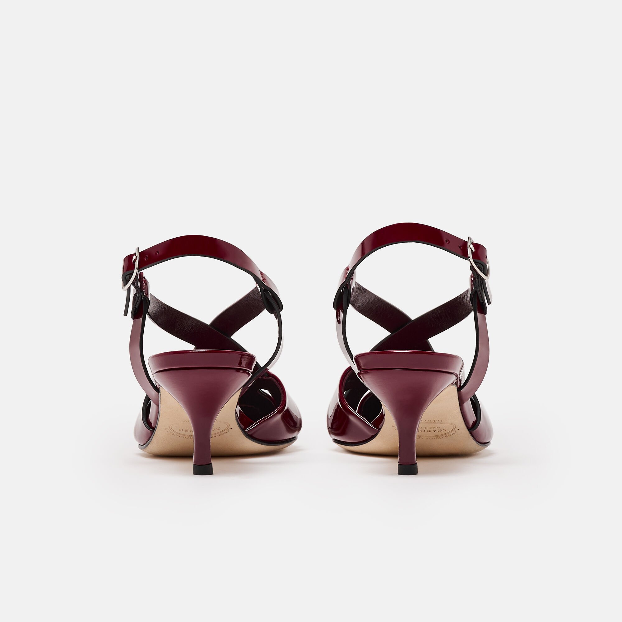 Scarosso Clio Burgundy Patent Burgundy - Patent CLIOPUMP