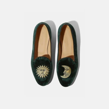 Scarosso Jordan Green Velvet Green - Velvet JORDANSLIP