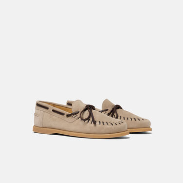 Morgan Sand Stitch Scarosso: Sand - Suede MORGANSBOAT