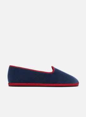 William IV Poker Scarosso: Blue - Velvet WILLIAMIVSLIP