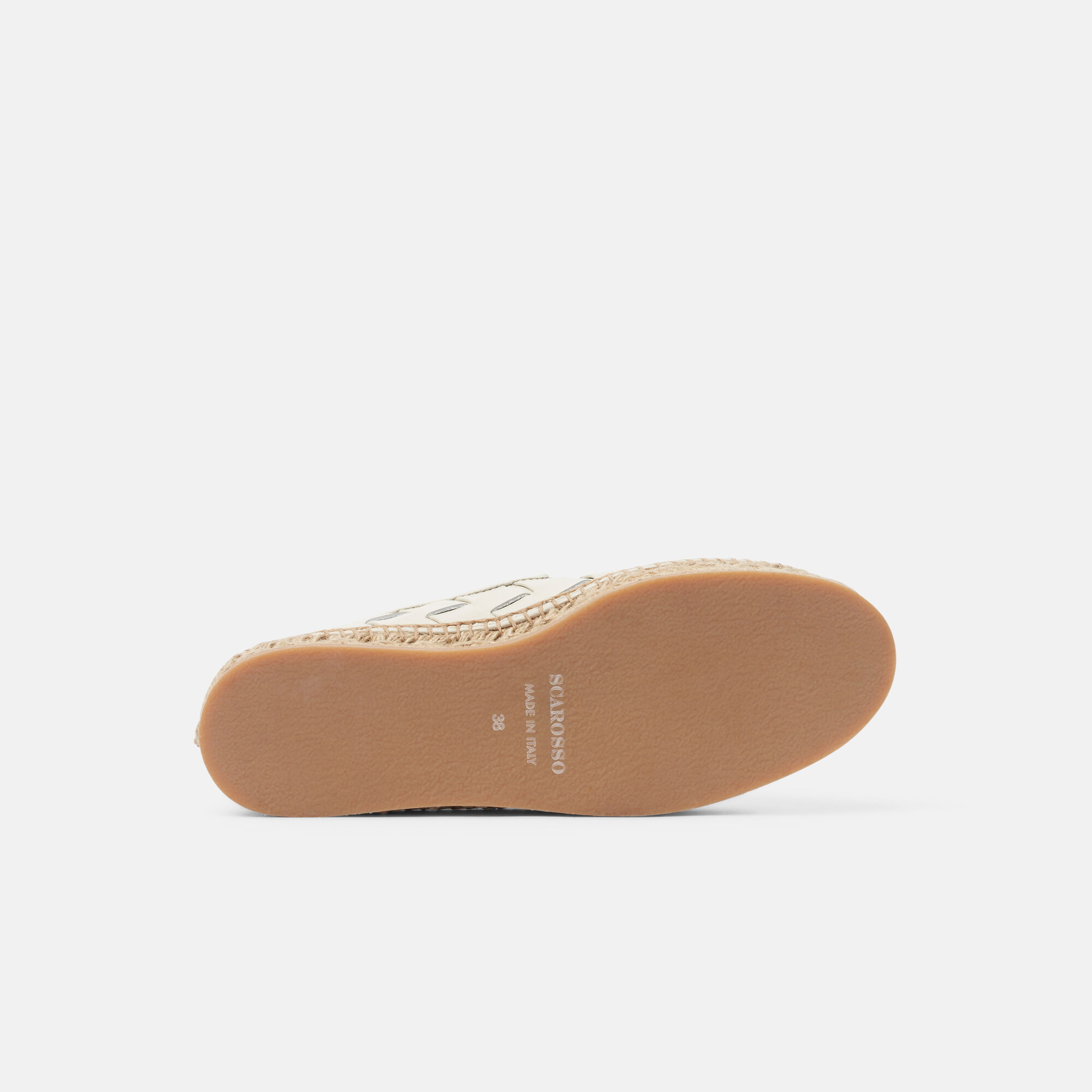 Scarosso Martina Off-White geflochten Off-White - Kalbsleder MARTINAESPA
