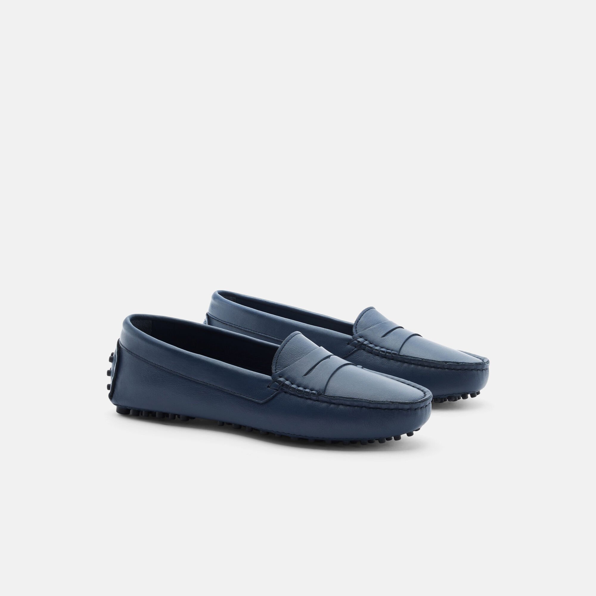 Scarosso Ashley Blue Blue - Calf ASHLEYDRIV