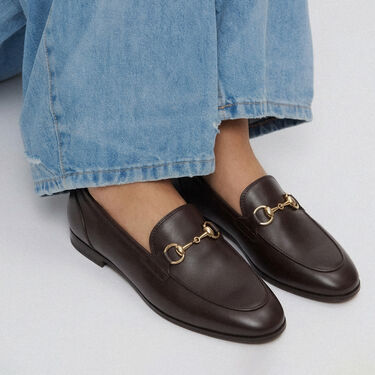 Alessandra Brown Scarosso: Brown - Calf ALESSANDRALOAF