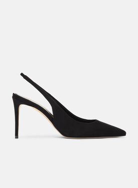 Scarosso Sutton Black Suede Nude - Calf MIRANDAPUMP