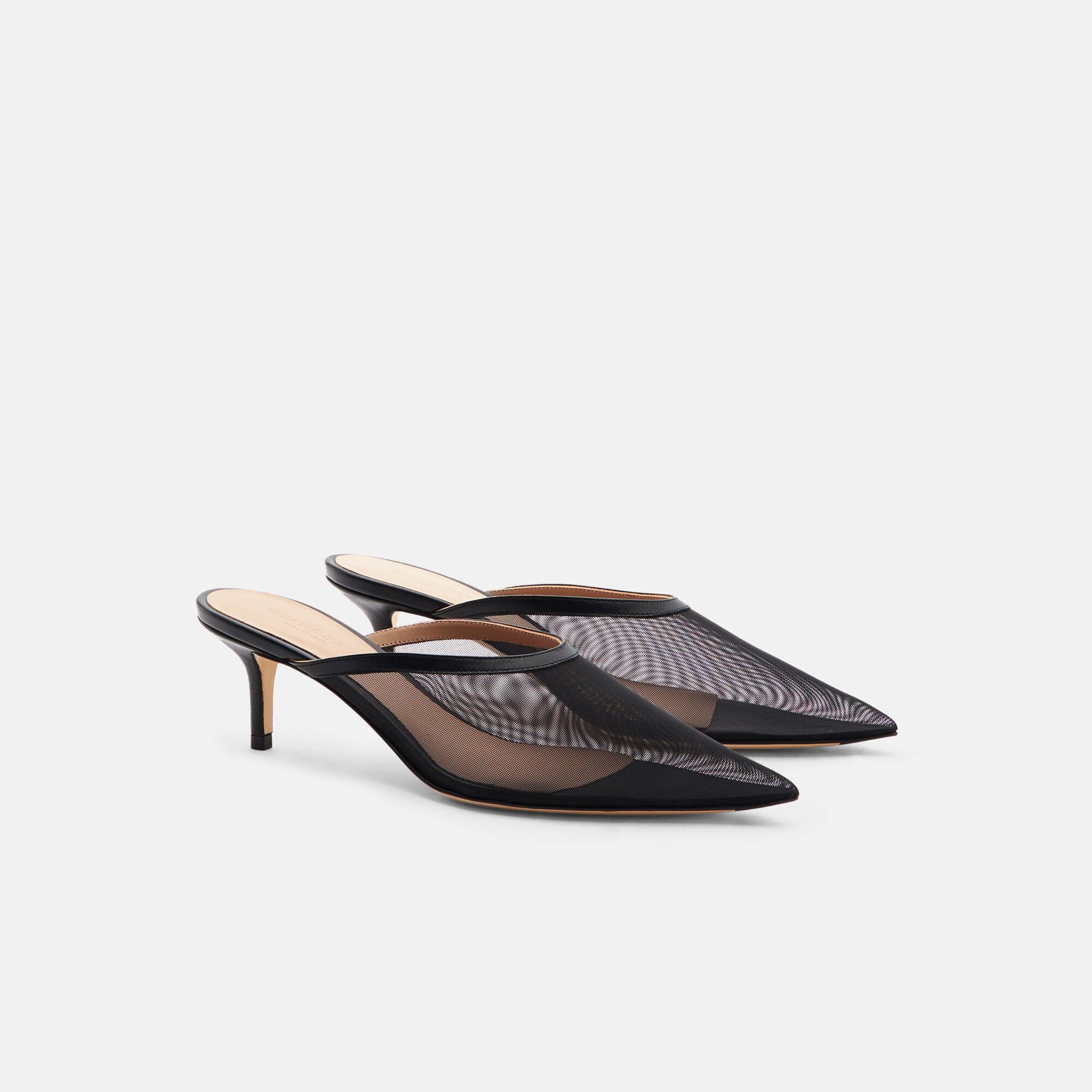 Scarosso Laura Schwarzes Mesh Schwarz - Mesh LAURAMULE
