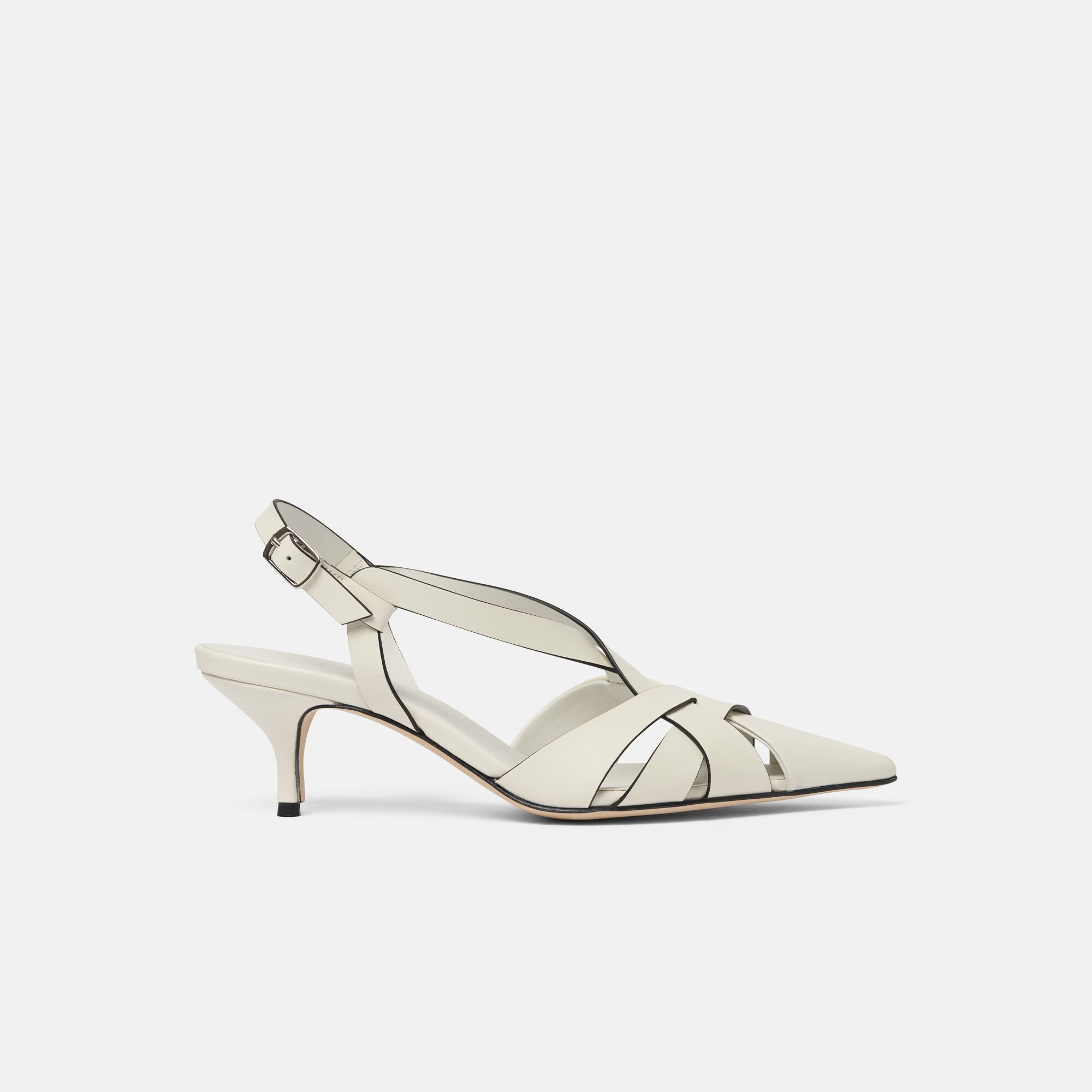 Scarosso Clio Off White Off White - Calf CLIOPUMP