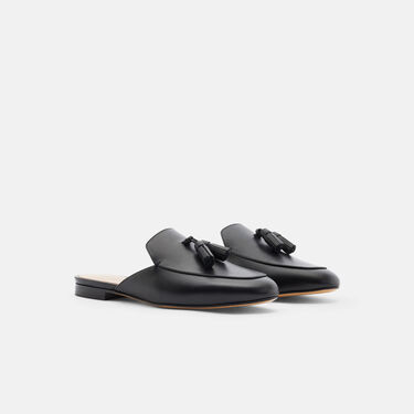 Scarosso Giorgina Black Black - Calf GIORGINAMULE
