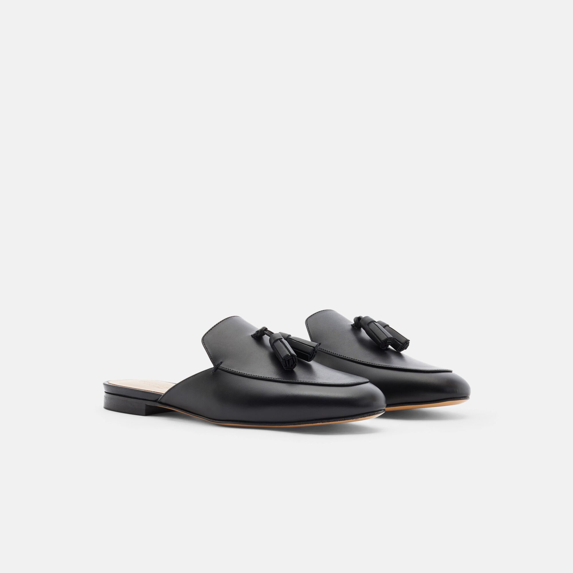 Scarosso Giorgina Black Black - Calf GIORGINAMULE
