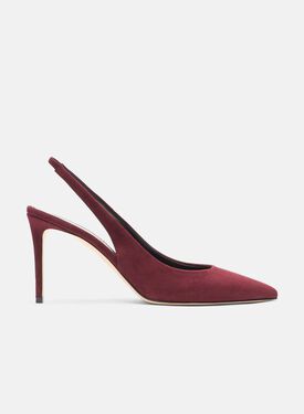 Scarosso Sutton Burgundy Suede Nude - Calf MIRANDAPUMP