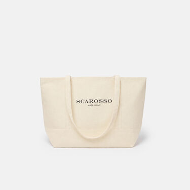 米色托特包 Scarosso: 原色 - 棉 米色托特包 Scarosso: 原色 - 棉 TOTEBAG
