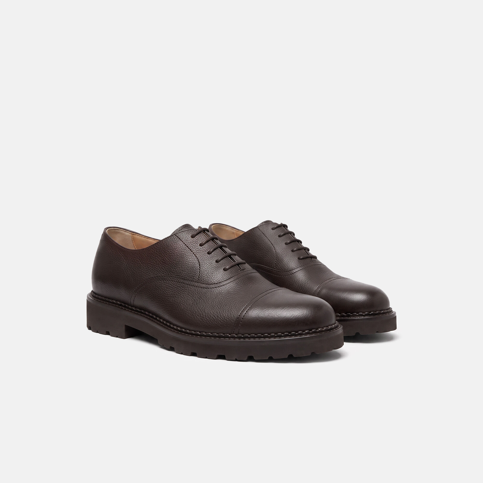 Rupert Brown Grain Scarosso: Dark Brown - Calf RUPERTOXFO