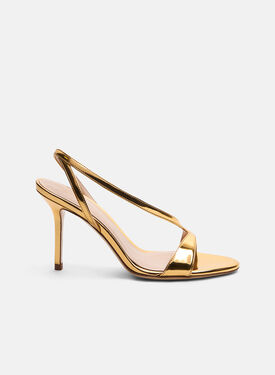 Scarosso Paula Gold Silver - Laminated Calf BLAZINGPUMP