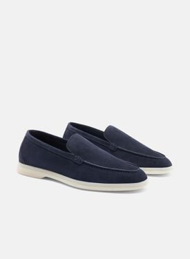 Ludovica Blau Veloursleder Scarosso: Blau - Veloursleder LUDOVICALOAF