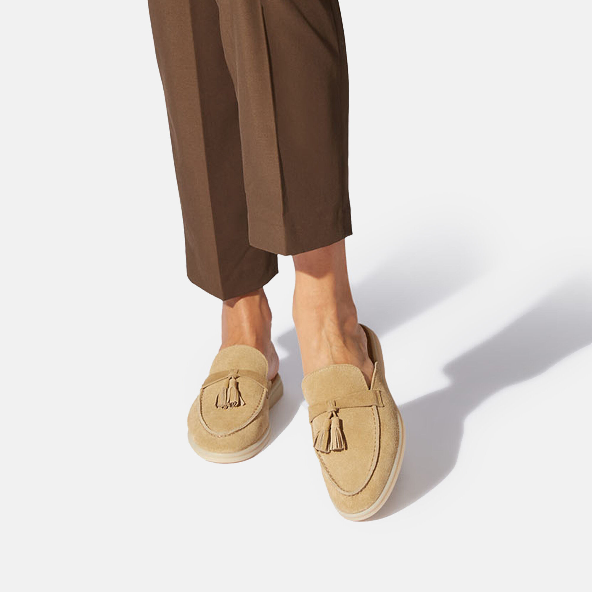 Scarosso Lucrezia Beige Suede Beige - Suede LUCREZIAMULE