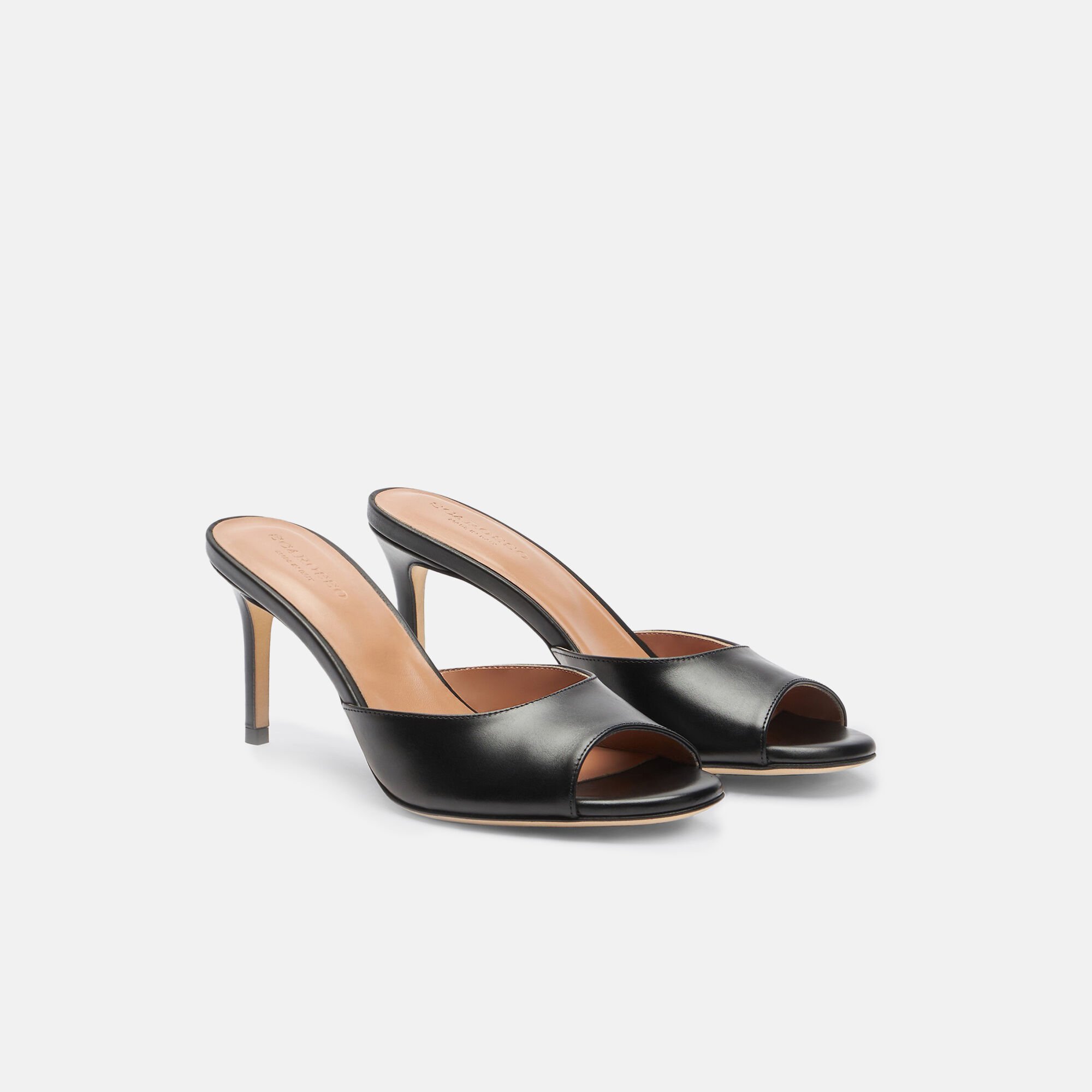 Scarosso Lohan Noir Noir - Veau LOHANMULE