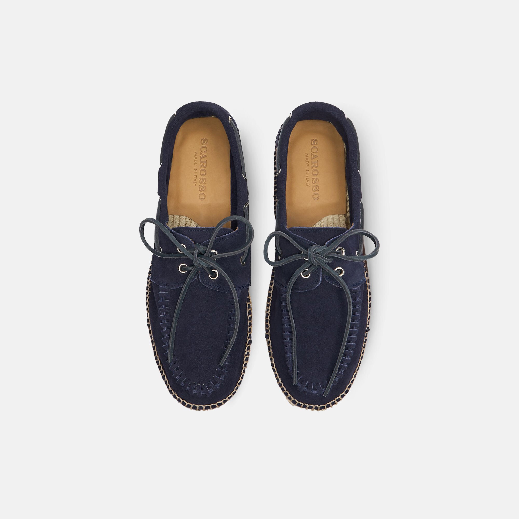Scarosso Kai Blau Veloursleder Blau - Veloursleder KAIESPA