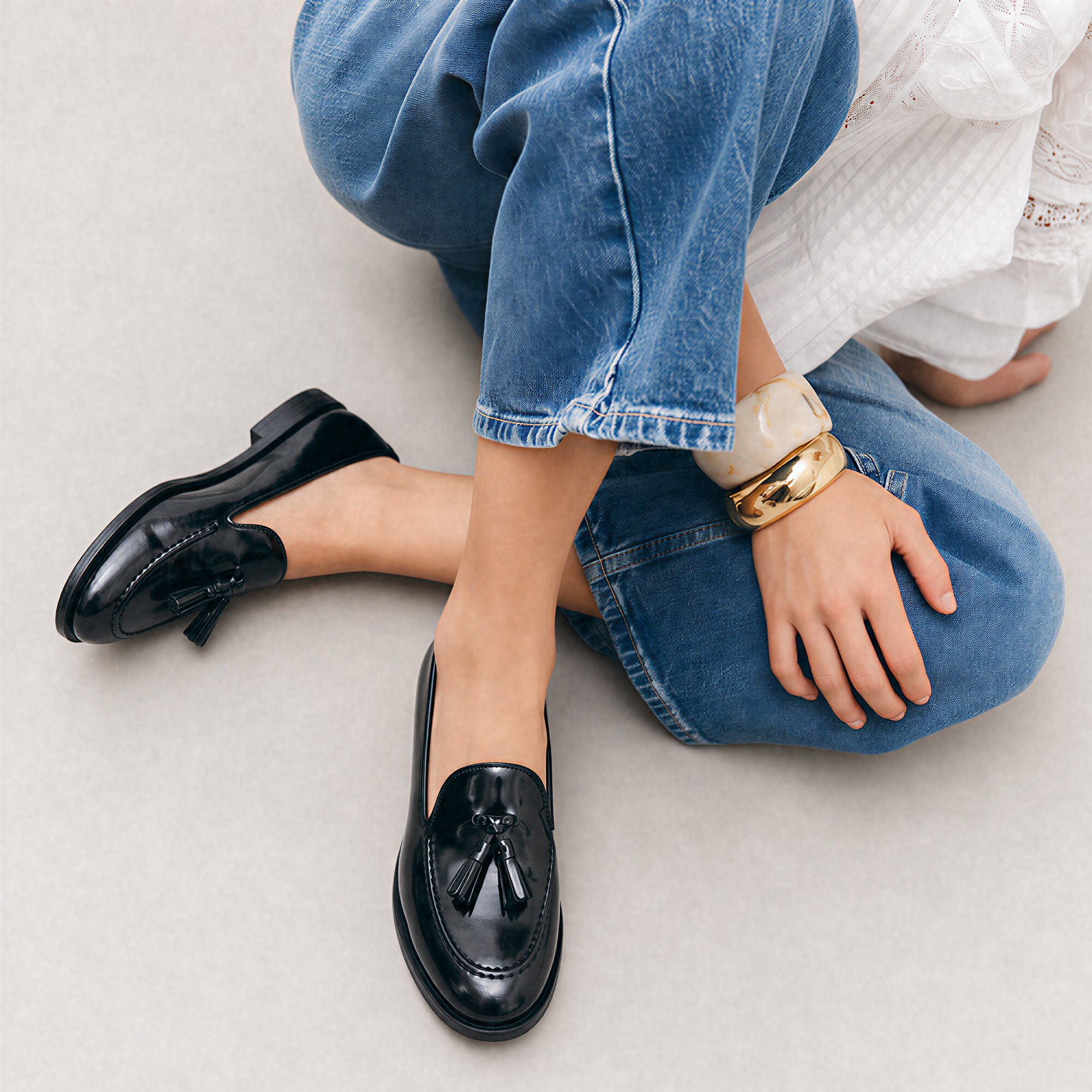 Sienna Black Bright Scarosso: Black - Brushed Calf Sienna Black Bright Scarosso: Black - Brushed Calf SIENNALOAF