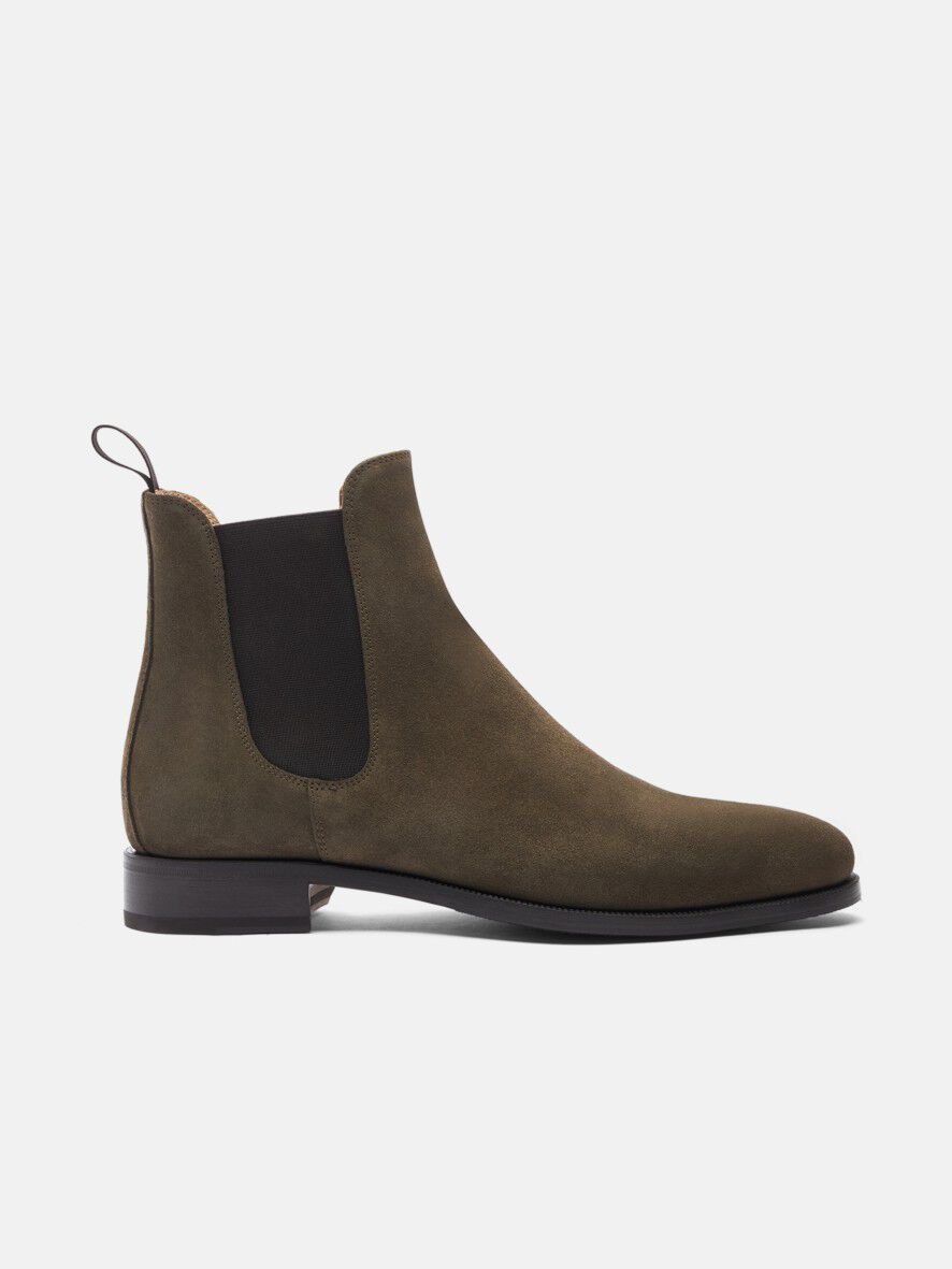 ショートブーツ・ブーティ SCAROSSO SS22 Eugenia Blu Scamosciata (EUGENIACHELBLUSUED) Eugenia Blue Suede Chelsea Boots for Women | Scarosso®