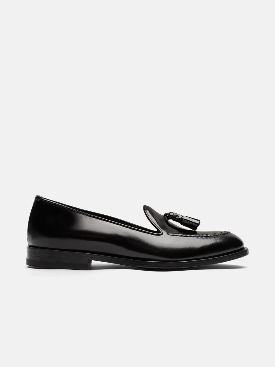 ローファー・オックスフォード SCAROSSO FW21 Harper Black (HARPERLOAFBLACALF) Harper Black Loafers for Women | Scarosso®