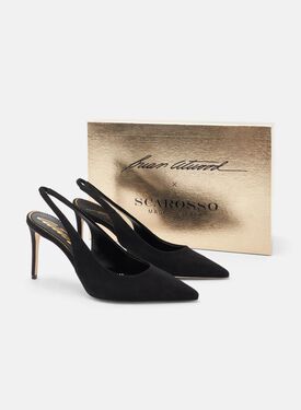 Sutton Black Suede Scarosso: Black - Suede SUTTONPUMP