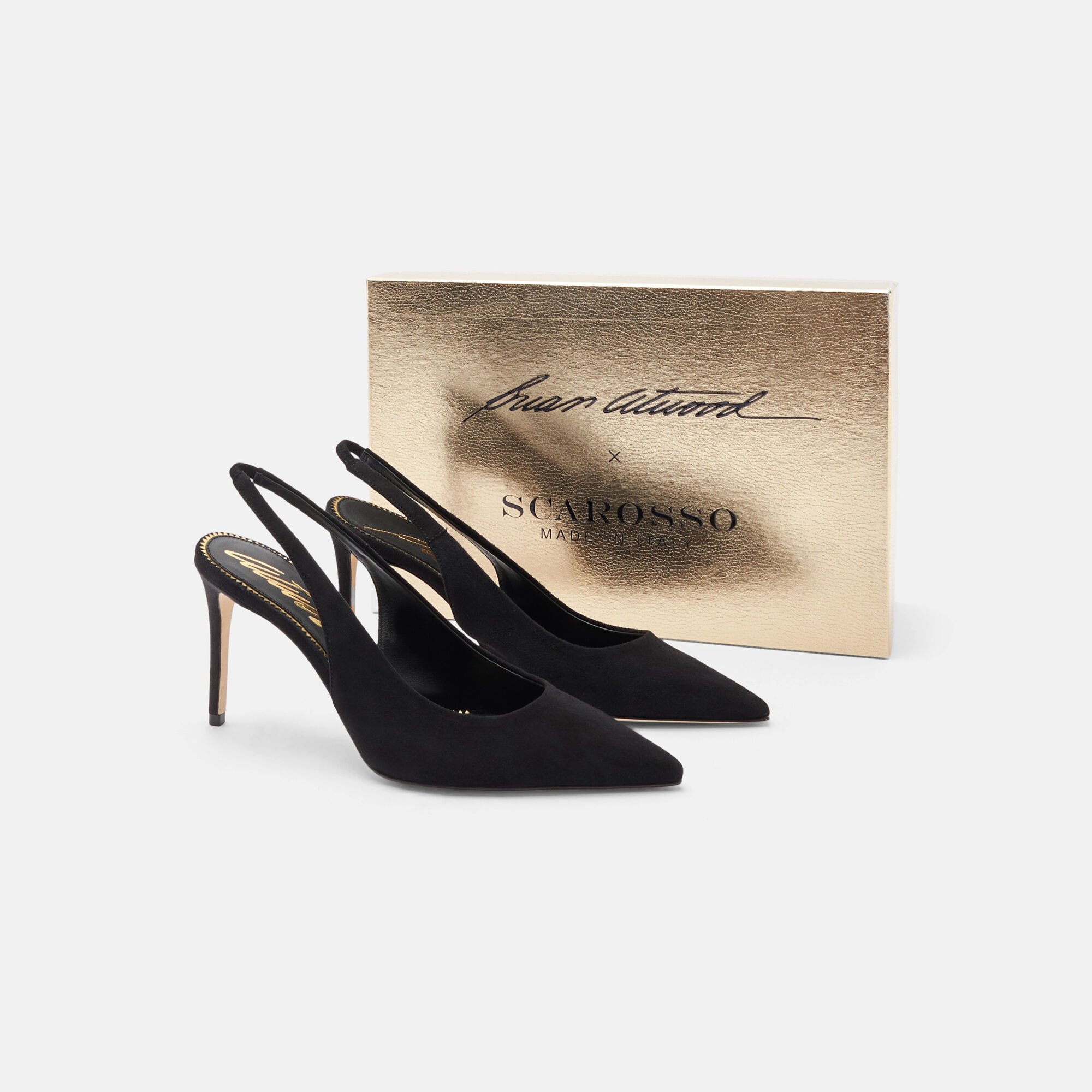 Scarosso Sutton Schwarz Veloursleder Schwarz - Veloursleder SUTTONPUMP
