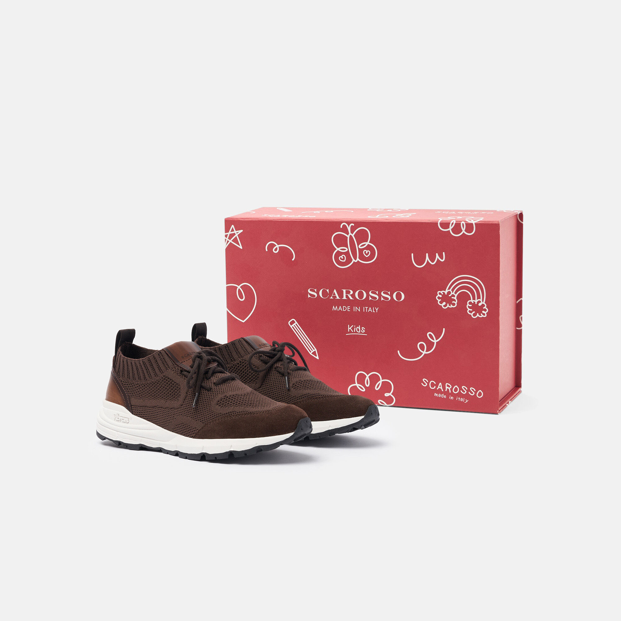 Scarosso Robbie Boy Brown Brown - Knit ROBBIEKSNEA