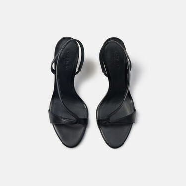 Paula Black Scarosso: Black - Calf PAULASAND