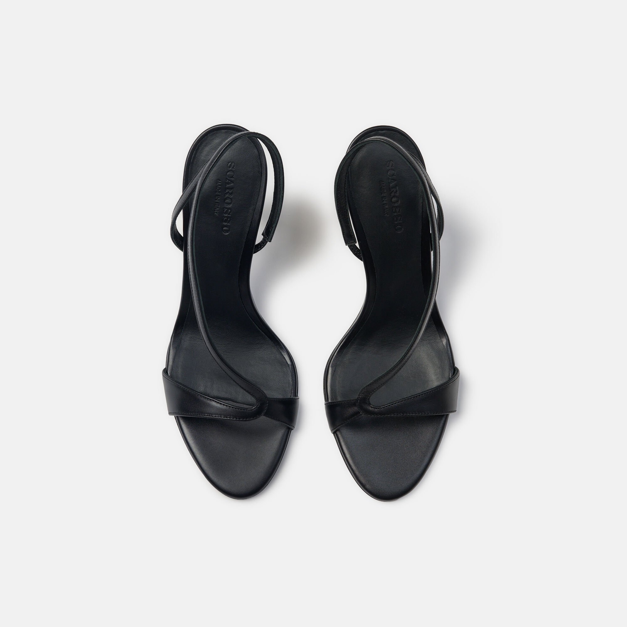 Paula Black Scarosso: Black - Calf PAULASAND