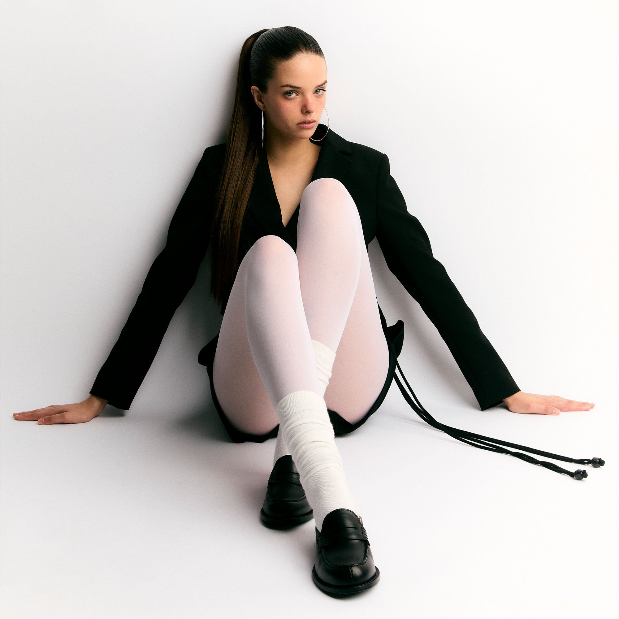 Scarosso Clementina Black Black - Calf CLEMENTINAMULE