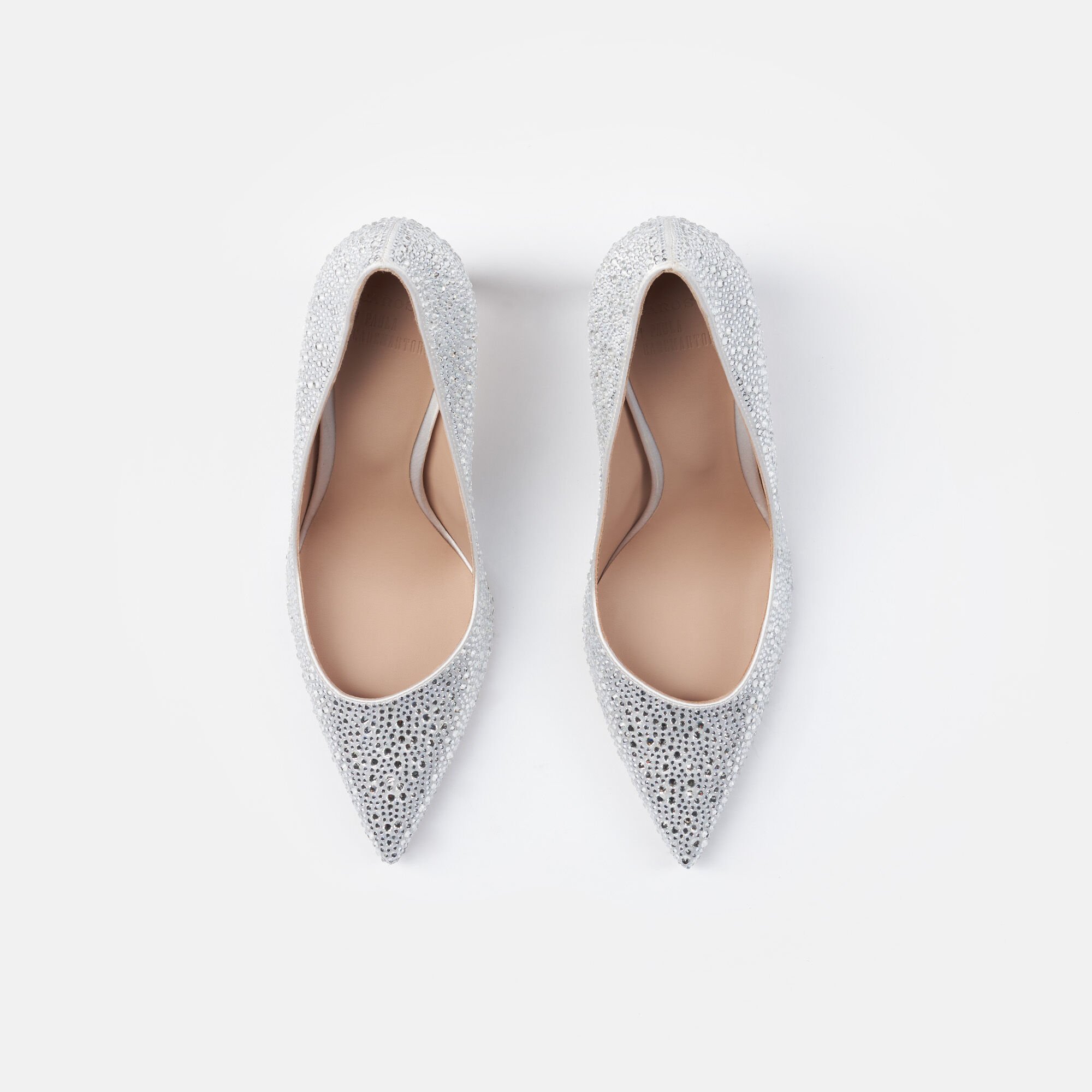 Scarosso Greta Cristal Satin Blanc - Soie GRETAPUMP
