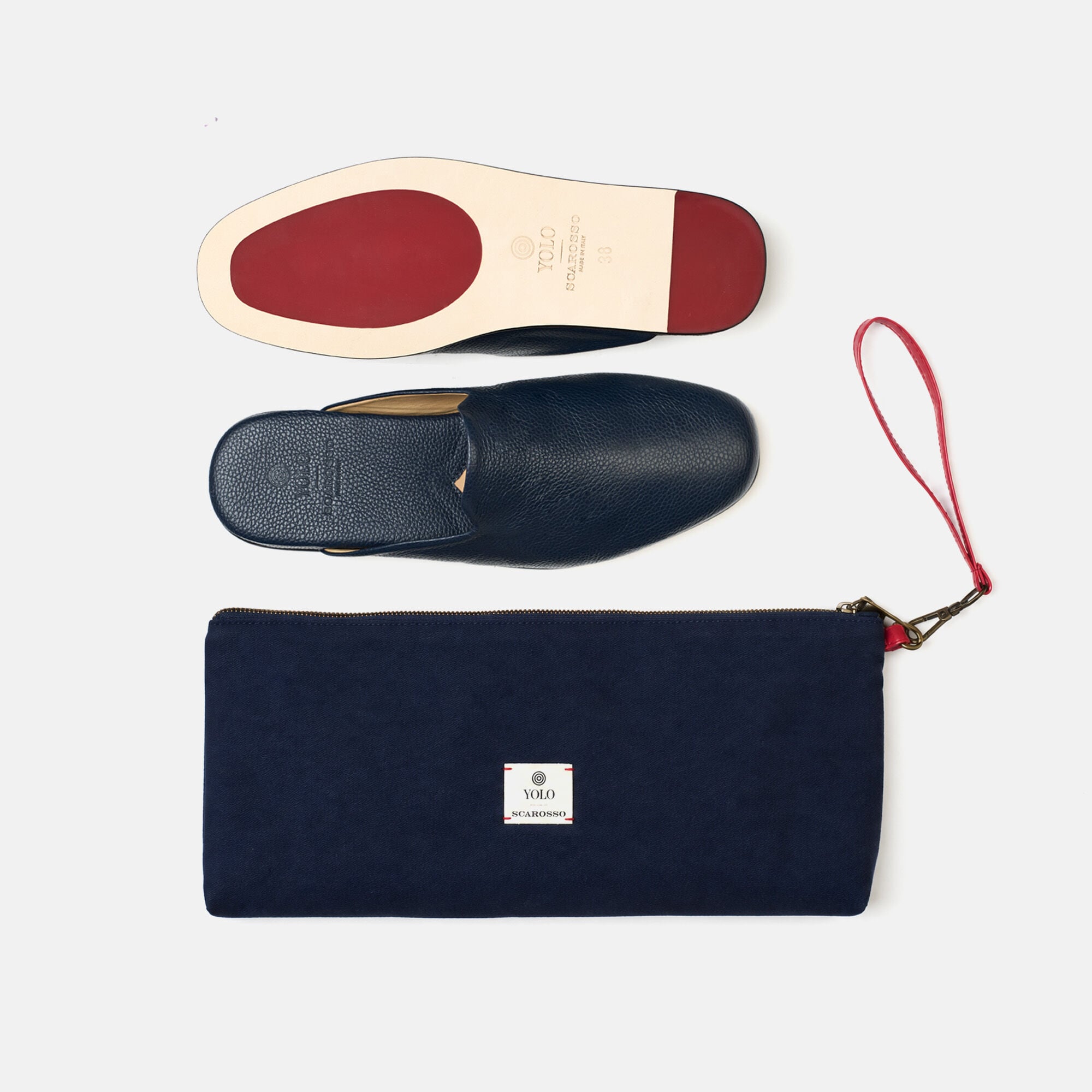 Atlas Travel Slipper Navy Scarosso: Navy - Calf Atlas Travel Slipper Navy Scarosso: Navy - Calf ATLASSLIP