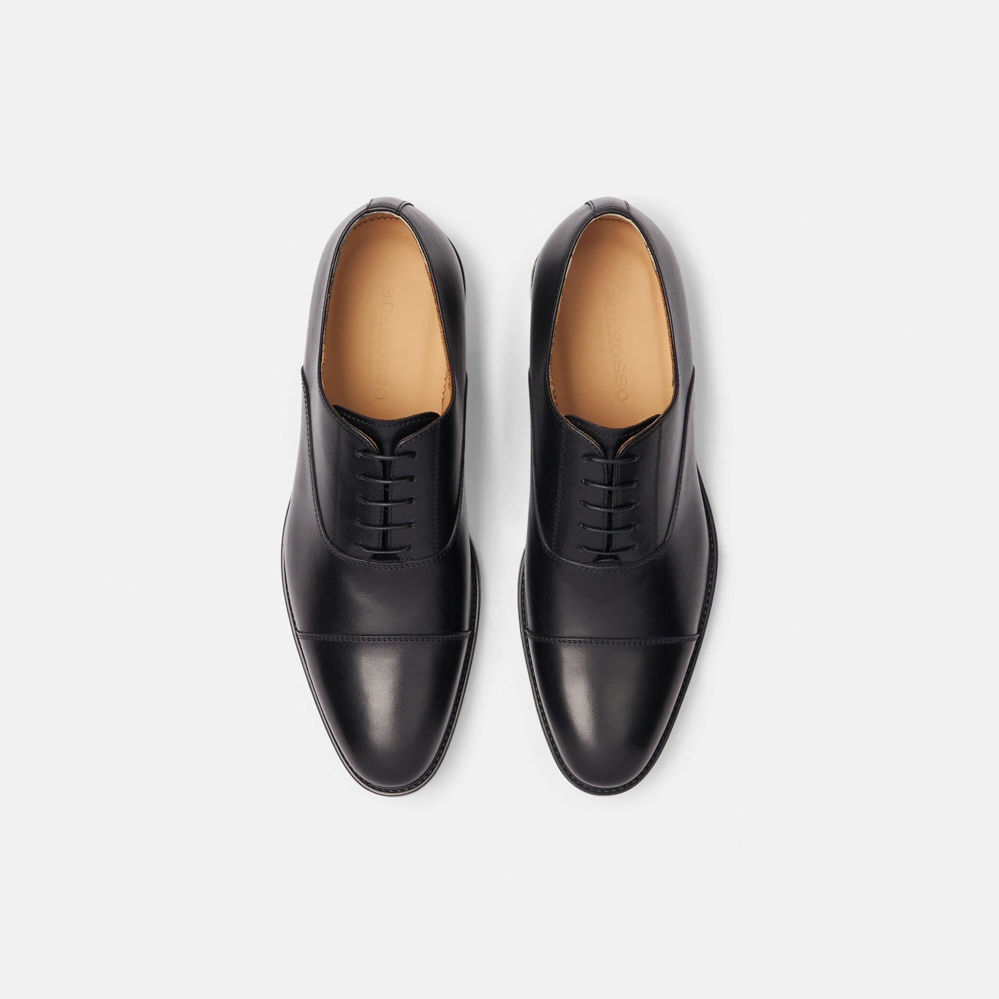 Scarosso Cesare Black Black Calf CESAREOXFO